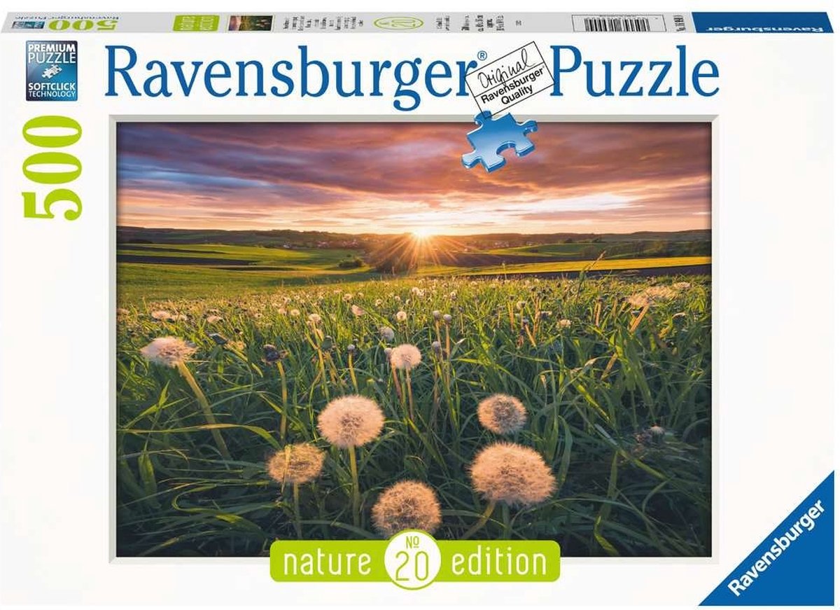 Ravensburger puslespil mælkebøtter ved solnedgang - puslespil - 500 brikker