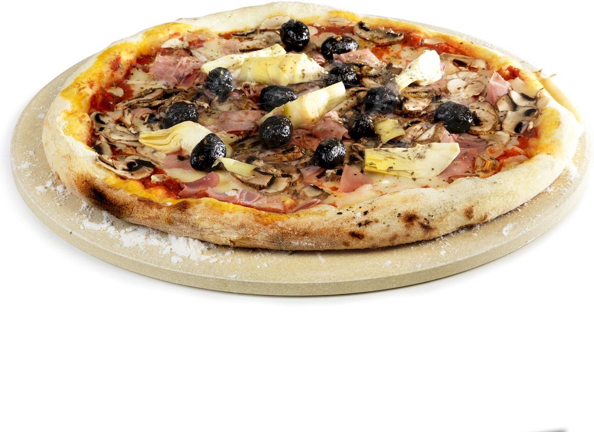 Barbecook bbq pizza tallerken - pizzasten - til grill - rund - 36cm