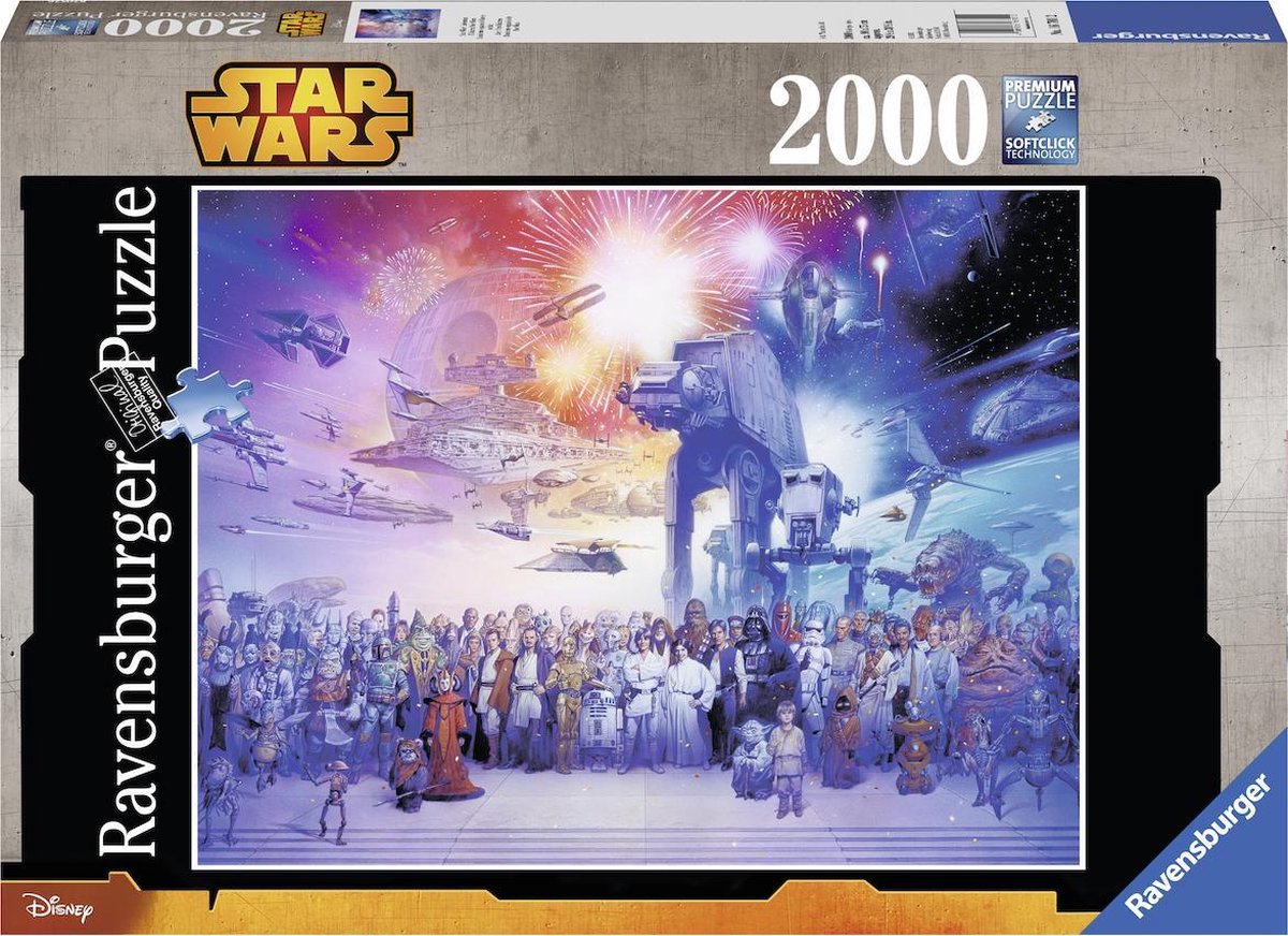 Ravensburger star wars star wars univers - puslespil med 2000 brikker
