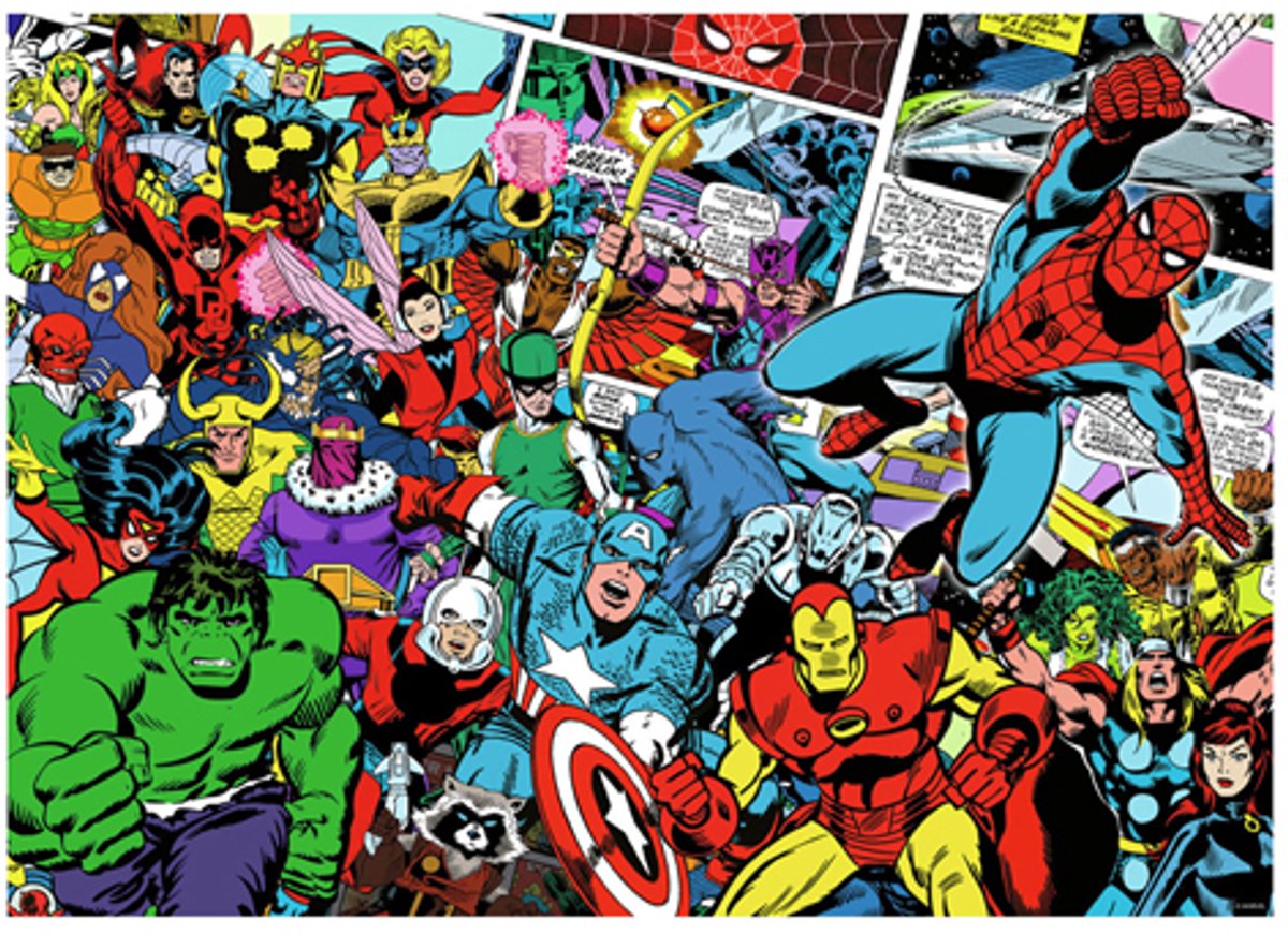 Ravensburger puslespil marvel - puslespil - 1000 brikker