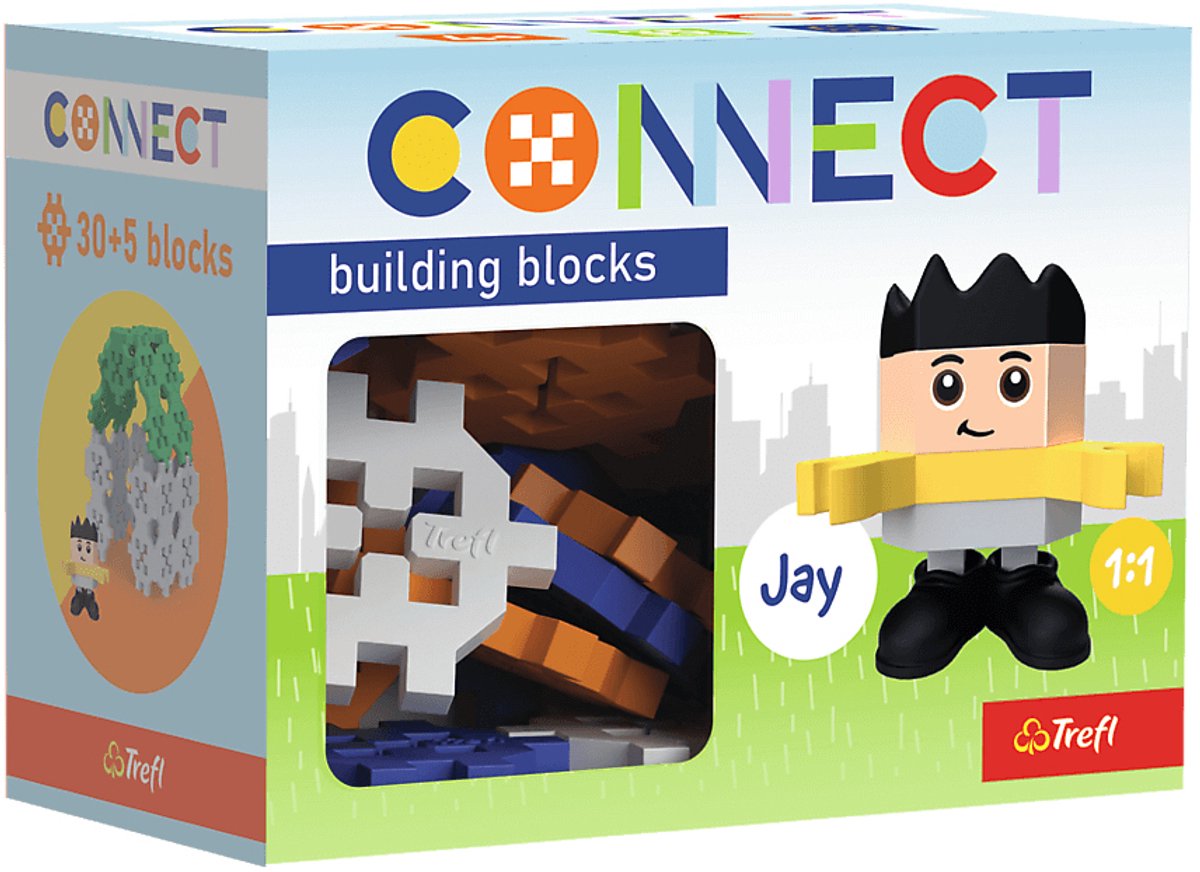 Trefl connect connect | byggeklodser jay 35 stk