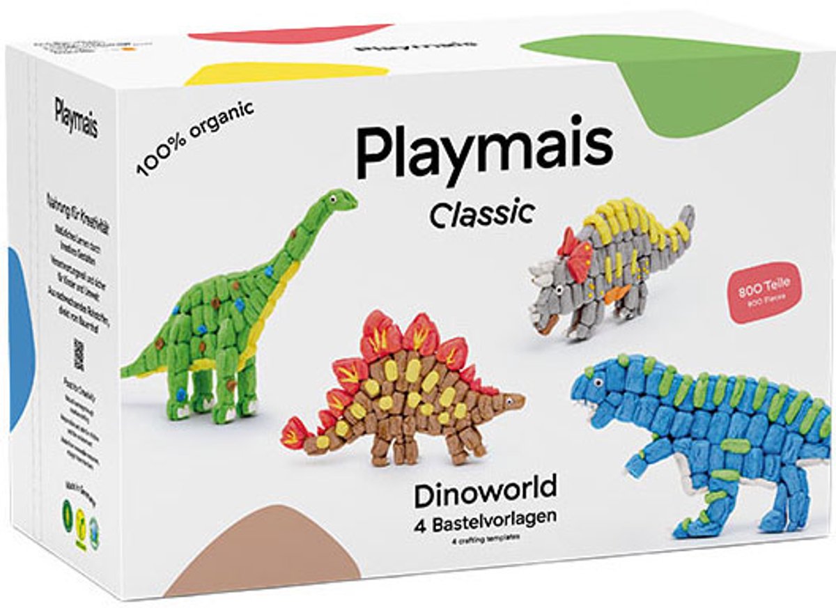 Playmais klassiske dinoworld - 800 stk