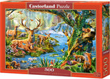 Castorland puslespil skovliv, 500 stk.