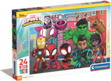 Clementoni Jigsaw Puzzle Super Color Maxi Spidey, 24 ..