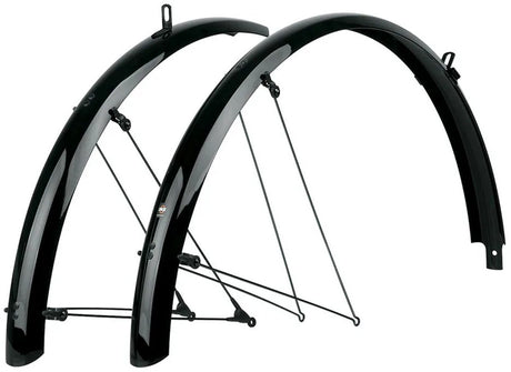 Sks skærmsæt 28 bluemels basic 55mm sort