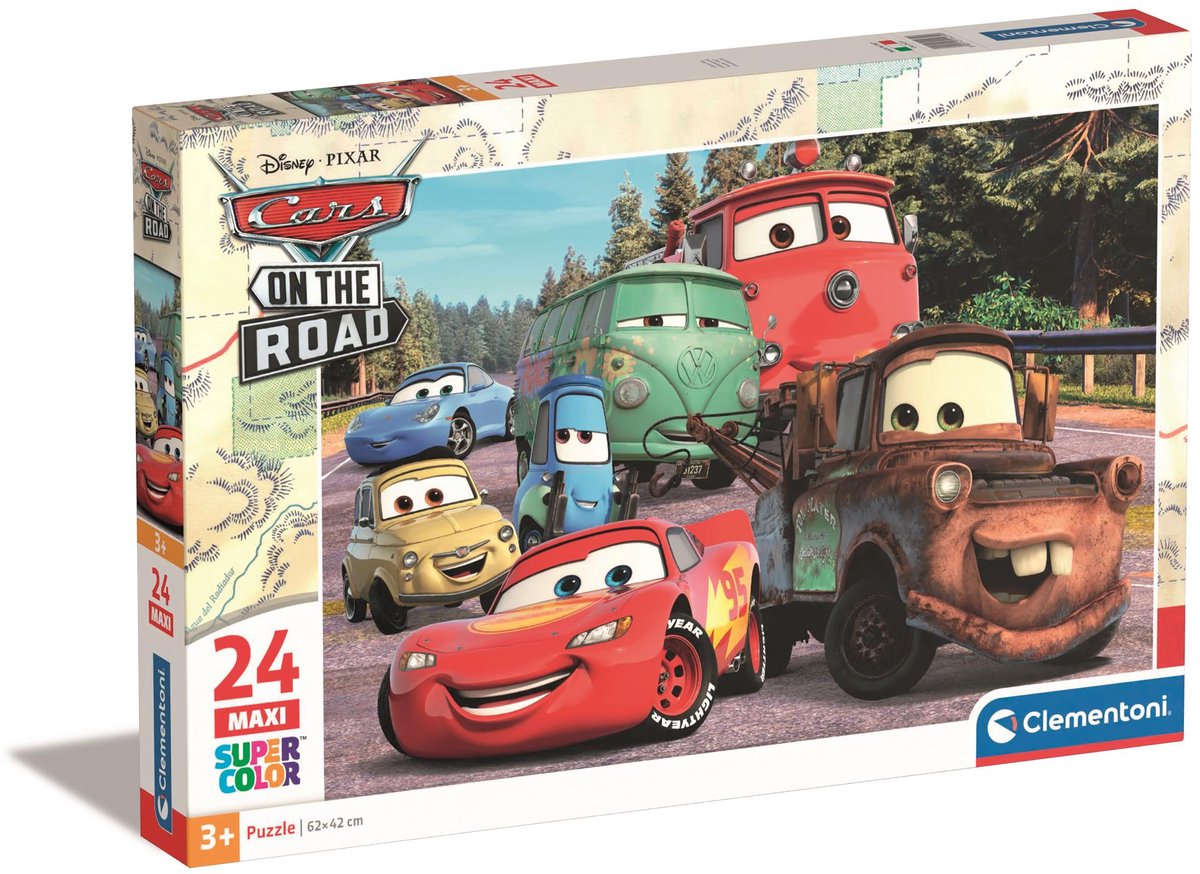Clementoni maxi puslespil biler, 24 stk.