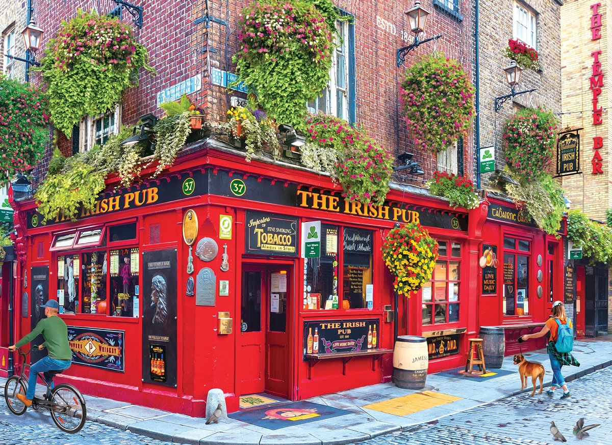 Eurographics - Irsk pub - 1000 brikker 68×48cm (b×h) - puslespil