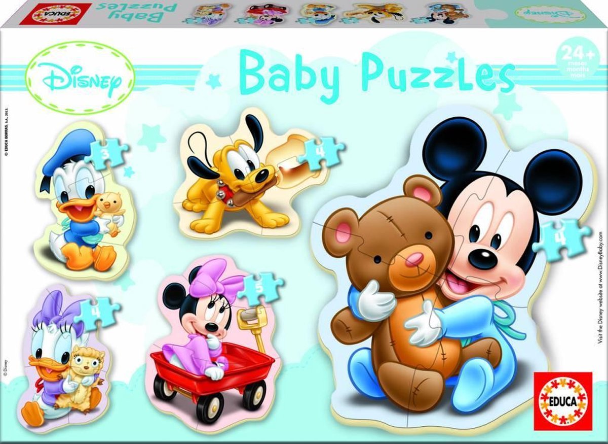 Educa puslespil 3 til 5 stykker Disney
