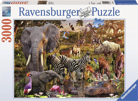 Ravensburger puslespil Afrikansk dyreverden - puslespil - 3000 brikker