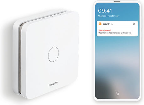 Netatmo smart kulilte detektor - co-detektor - co meter - 10 års batteri - fungerer med apple home kit - med app