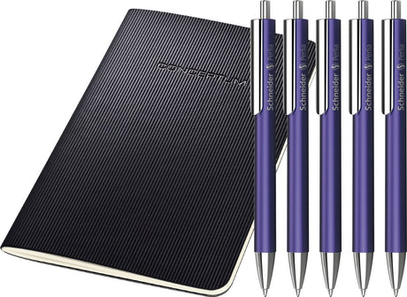 Schneider skriveredskaber schneider kuglepen - perlia - xb - violet - 5 stk - blå blæk - s-139608-5