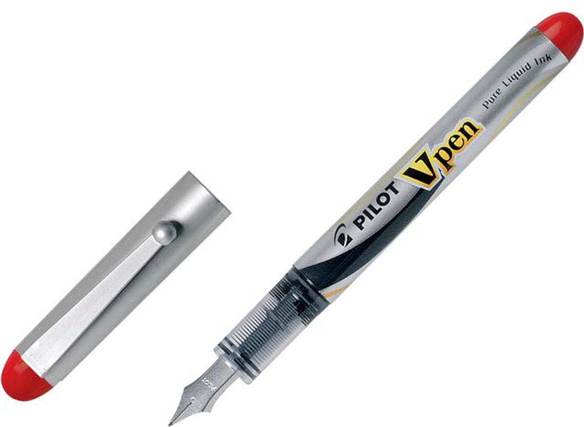 Pilot v-pen, svp-4m fyldepen rød