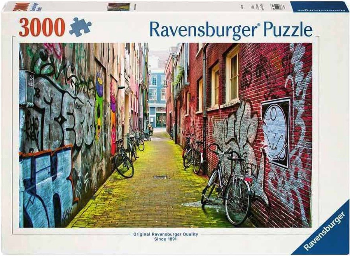 Ravensburger puslespilsgade i Amsterdam - puslespil - 3000 brikker