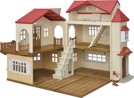 Sylvanian familier 5708 - stort dukkehus med hemmeligt legerum - dukkehus - kan kombineres med starterhus (5567) til et mega dukkehus