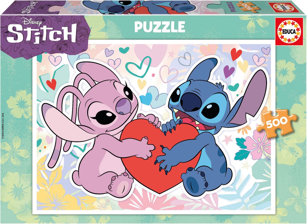 Educa - puslespil - 500 brikker - stitch disney - puslespil