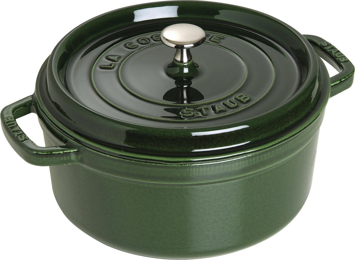 Staub gryde - rund - 24 cm - basilikum