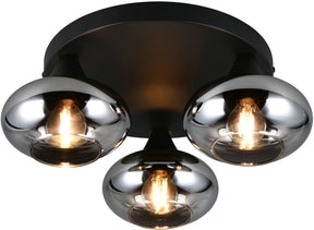 Rl lev dit lys reality divina - loftslampe - røgfarve - ekskl. 3x e14 4 w - loftmontering