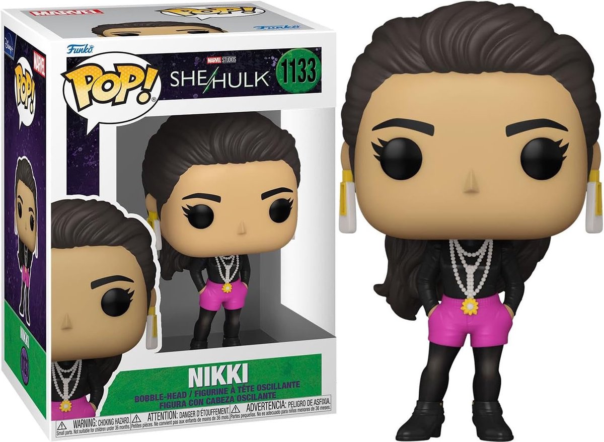 Funko shehulk samlerobjekt figur vidunder pop! nikki 9 cm flerfarvet