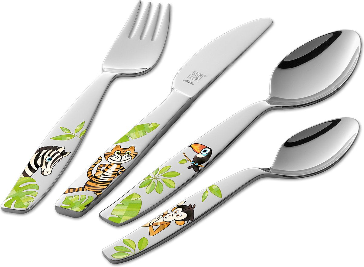 Zwilling jungle børnebestik - 4 stk