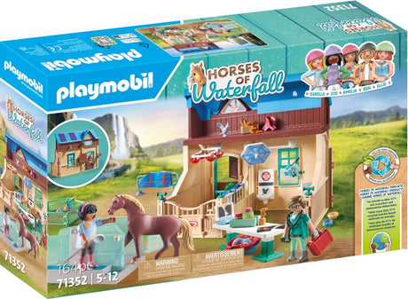 Playmobil heste af vandfald rideterapi veterinær praksis - 71352