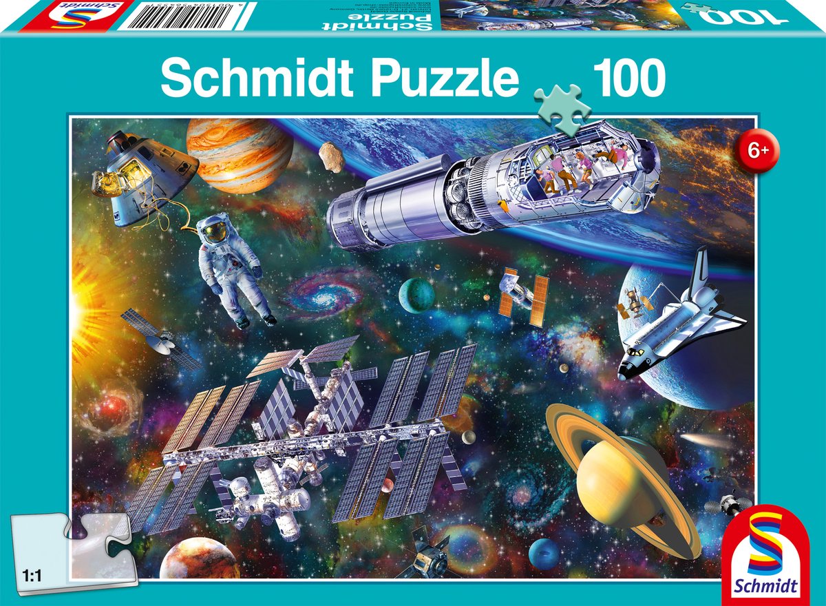 Schmidt - puslespil - rumsjov - 100 brikker - børn - fra 6 år