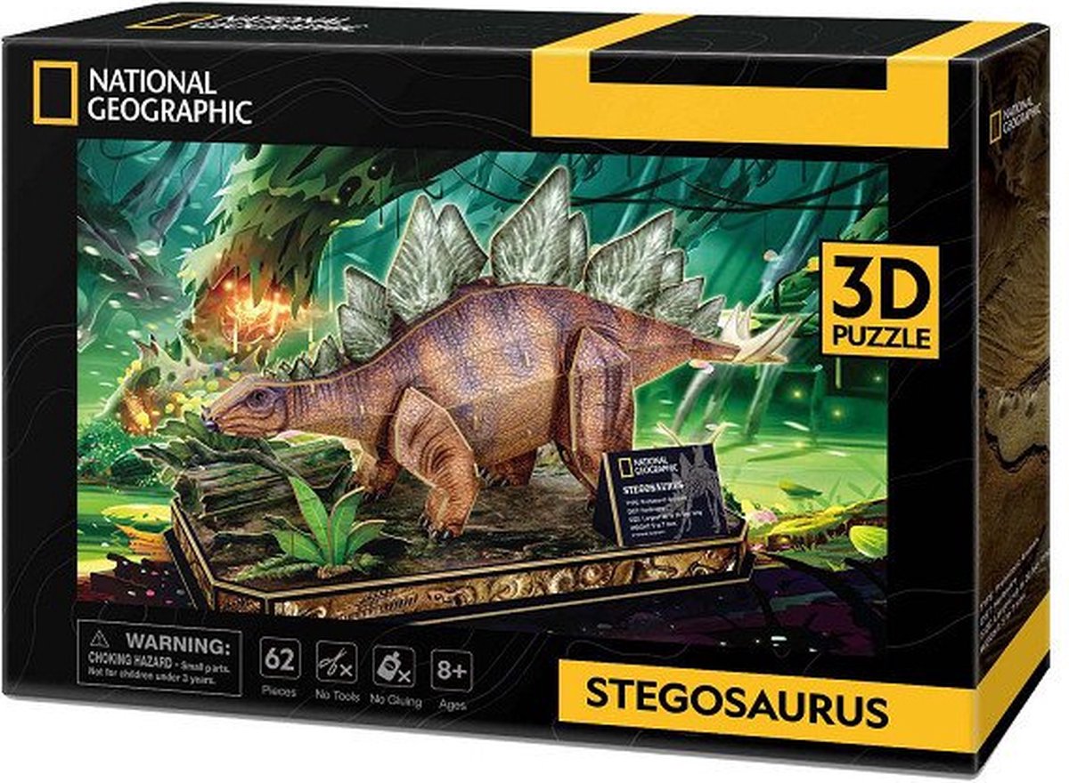 National geographic 3d-puslespil stegosaurus