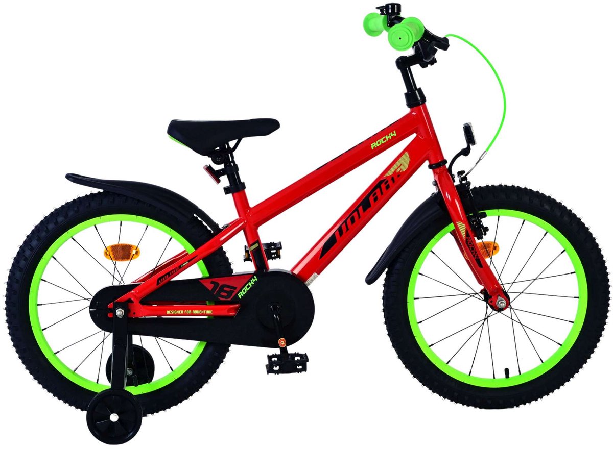 Volare Rocky Children's Bicycle - Drenge - 18 tommer - rød