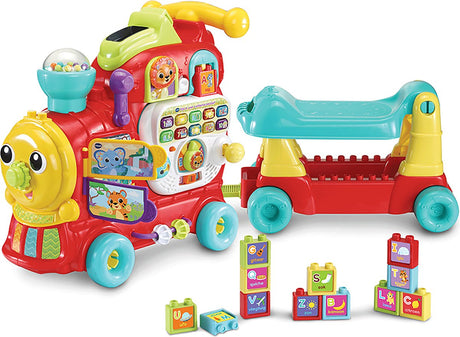 Vtech baby drive lærebogstavlokomotiv - interaktivt pædagogisk legetøj - tal, farver og bogstaver - gave - babylegetøj 1 år til 3 år