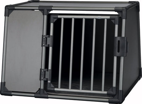 Trixie transportkasse alu grafit - l 92x78x64 cm