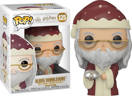 Funko harry potter samleobjekt figur pop! ferie albus dumbledore 9 cm flerfarvet