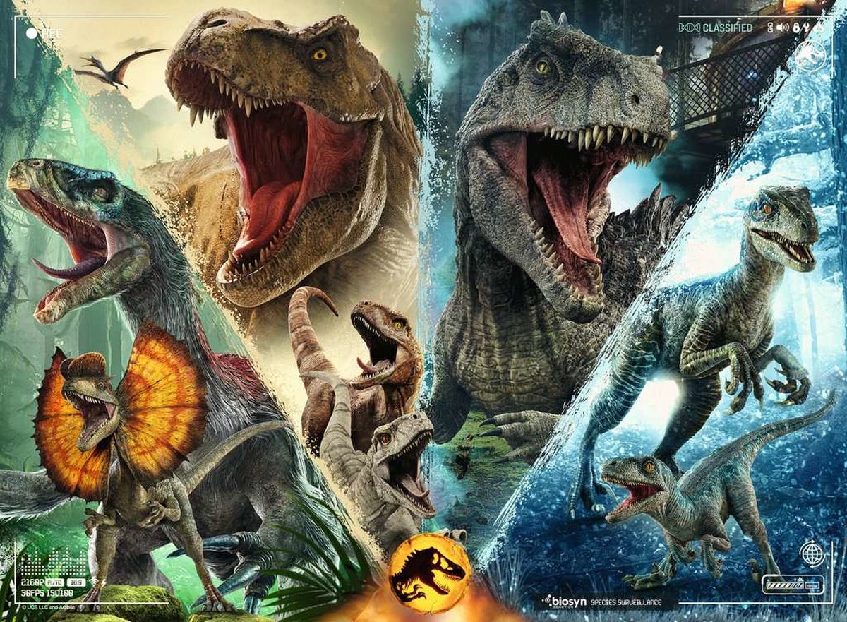 Ravensburger puslespil Jurassic World Dominion - puslespil - 100 XXL brikker