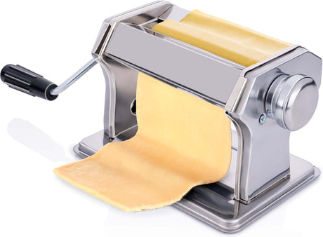 Alpina pastamaker handmatig - rvs - tafelklem - spaghetti, ravioli, lasagne