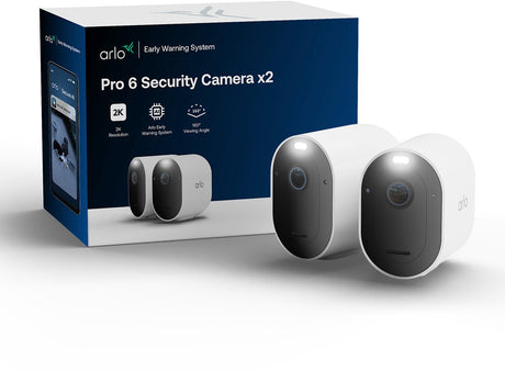 Arlo pro 6 2k+ sikkerhedskamera - 2 IP-kameraer