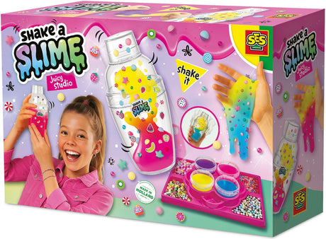 Ses creative shake a slime - saftigt studie - slim - glutenfri - nem at vaske - til børn fra 5 år - 4x140g