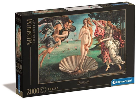 Clementoni - puslespil - 2000 brikker - botticelli: Venus' fødsel - puslespil for voksne