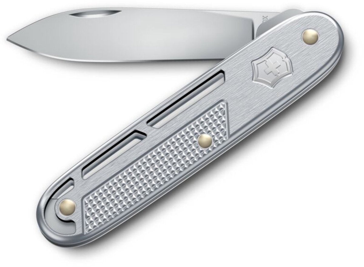 Victorinox enfoldet alox lommekniv - 2 funktioner - sølv