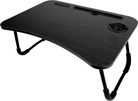 Ingenious gifting USB laptop table - laptop table - foldable - cup and tablet holder - 4 removable USB ports