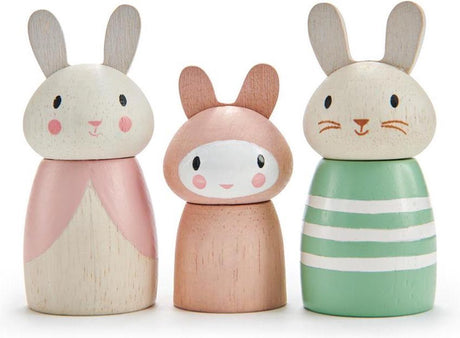 Mørt bladlegetøj legefigurer bunny tales junior træ 3-delt