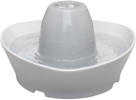 Petsafe ® keramisk kæledyrsfontæne ved streamside - keramisk drikkefontæne til katte og små hunde - vand bobler blidt over tårnet - tilgængelig fra alle sider på grund af designet - 1,8 liter - streamside
