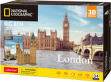Cubic sjovt 3d-puslespil national geographic big ben