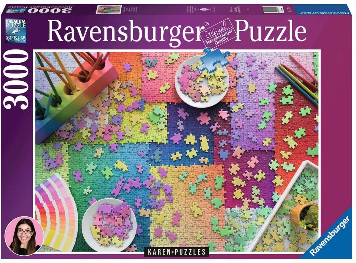 Ravensburger puslespil karen puslespil: puslespil om puslespil - puslespil - 3000 brikker