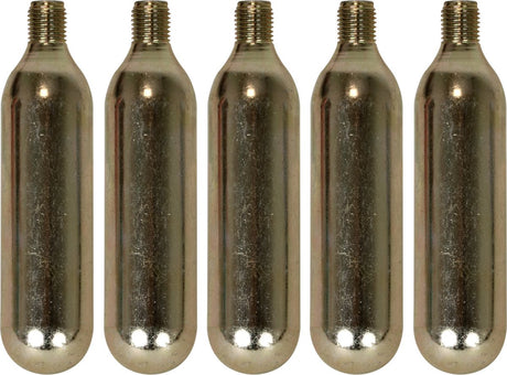 Dresco co2 cartridge 16 grams steel silver 5-piece