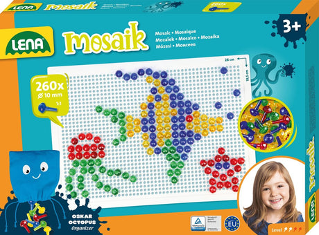 Lena mosaiksæt transparent 260 stk 10 mm