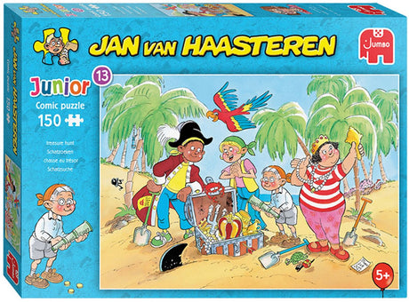 Jan van Haasteren puslespil junior skattejagt, 150 stk.