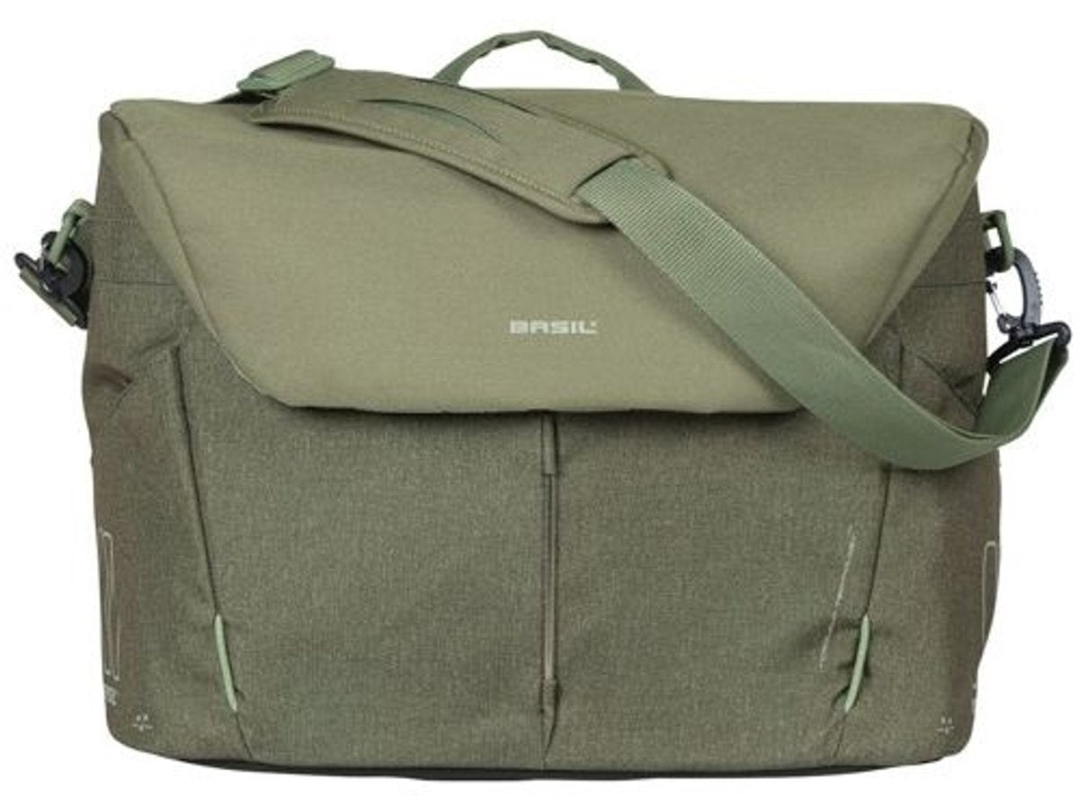Basil B -Safe -pendler Nordlicht - Laptop Bag - 17 liter - Olivengrøn
