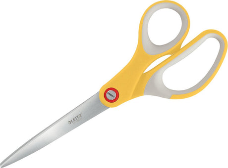 Leitz ambidextrous titanium saks med ergonomisk håndtag til kontor og hjemmekontor - varm gul
