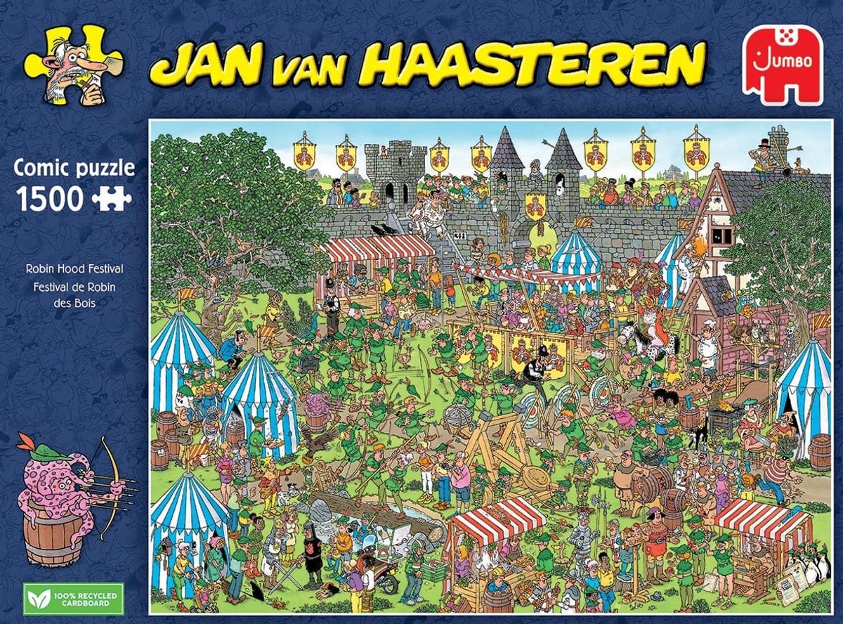 Jan van Haasteren - Robin Hood Festival - 1500 brikker - puslespil - puslespil