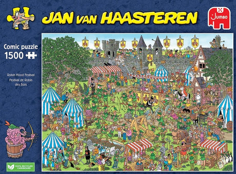 Jan van Haasteren - Robin Hood Festival - 1500 brikker - puslespil - puslespil