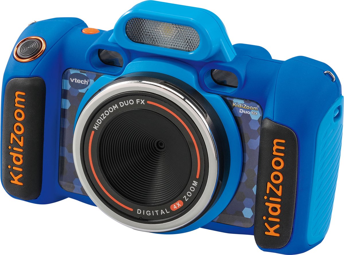 Vtech kidizoom duo fx børnekamera - interaktivt legetøj - tag billeder og videoer - legetøj fra 4 år - blå
