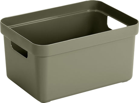 Sunware - sigma home opbergbox 5l donker groen - 25,2 x 17,5 x 12,2 cm